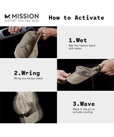 MISSION Cooling Performance Hat - Unisex Baseball Cap | Instant-Cooling Fabric | Adjustable Fit | White - Buy Online on GoSupps.com