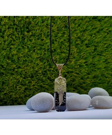 Buy Energy Peridot Crystal & Black Tourmaline Orgonite Pipe Pendant | Flying Logo Design | Global Shipping Available - Buy Online on GoSupps.com