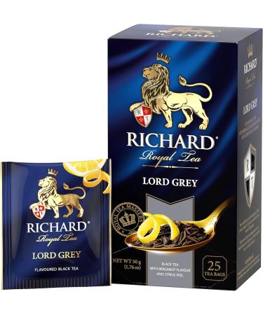 RICHARD Tea Royal Black Tea 25 TEA BAGS Lord Gray - Buy Online on GoSupps.com