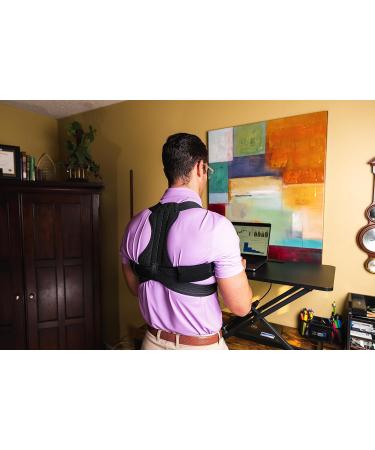 Posture Corrector for Men & Women | Adjustable Back Brace for Pain Relief | Comfortable & Breathable Support (Large - Buy Online on GoSupps.com