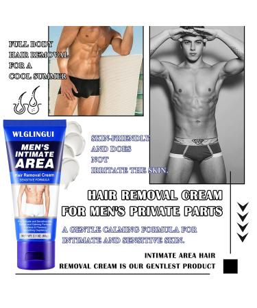 Hair Removal Cream for Men | Gentle Whole Body & Intimate Use | Fast-Acting Depilatory Solution - Buy Online on GoSupps.com