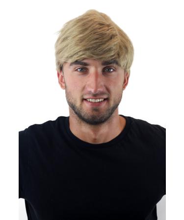 Wig Me Up - GFW1168-24 Men's wig wig men short youthful casual fashionable blond toupet new dark blonde (24) Length: approx. 20 cm