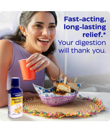 Enzymedica Heartburn Soothe Liquid Fast-Acting Antacid Alternative for Digestive Health Sugar-Free with Alginates and Botanicals Vanilla Orange Flavor 12 fl oz - Buy Online on GoSupps.com