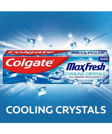 Colgate Colgate MaxFresh Cooling Crystals Toothpaste 20ml - Toothpaste for fresh breath in a practical travel and trial size - Buy Online on GoSupps.com