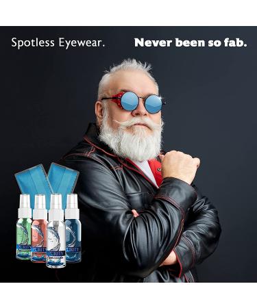 Purity Eyeglass Lens Cleaner Kit - 3 x 1oz Travel Size Lens Cleaner Spray Bottle + 2 Microfiber Cleaning Cloths - Safe for All Lenses (AR Coated Included)  Eyeglasses and Screens - Clear - Buy Online on GoSupps.com