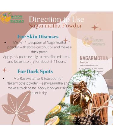 Herbs Botanica Organic Nagarmotha Powder 150g - Ayurvedic Formula for Digestion, Weight Loss, Hair Care, Hair Growth - 100% Pure & Natural - Buy Online on GoSupps.com