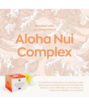 Hanalei Kona Peptide Eye Cream - Minimize Wrinkles & Puffiness | Hawaiian Botanicals, Caffeine, Peptides | Made in USA, Cruelty-Free & Vegan (0.5 oz) - Buy Online on GoSupps.com