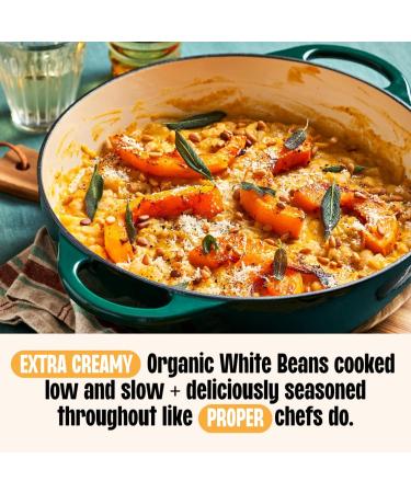 Bold Bean Co Organic White Beans. 1 x 700g Jar All Natural Ingredients Suitable for Vegans - Buy Online on GoSupps.com