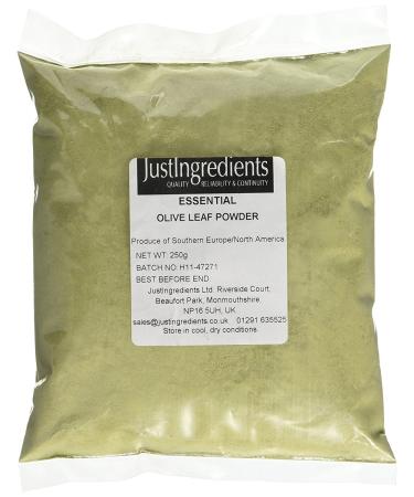 JustIngredients Essential Olive Leaf Powder 250 g - Pack of 3