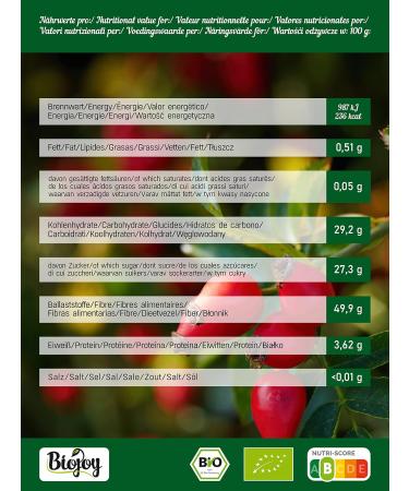 Biojoy Organic rose hips (1 kg) dried and whole rosehip fruits (Rosa canina) - Buy Online on GoSupps.com