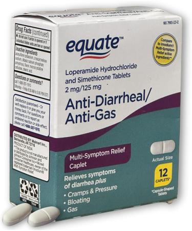 FUSION SHOP STORE Smart choices meaningful life! Anti Diarrheal Tablets- with Loperamide 2mg & Simethicone 125mg 12 Count (Pack of 1) - Buy Online on GoSupps.com