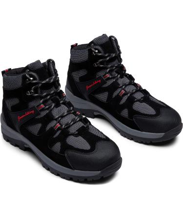 Jousen Men's Waterproof Hiking Boots - Size 12, Black | Outdoor Trekking Shoes - Buy Online on GoSupps.com
