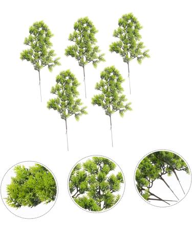 Alipis 10 Pcs Simulated Pine Leaves Green Leaves Christmas Plastic Dark Greenx2pcs mediumx2pcs - Buy Online on GoSupps.com