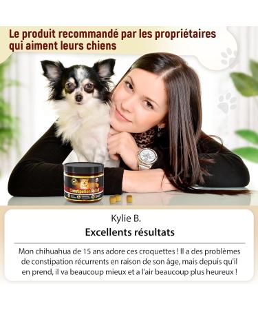 Constipation Relief for Dogs - 60 Laxative Dog Stool Softeners - Chicken Flavor (French) - Buy Online on GoSupps.com