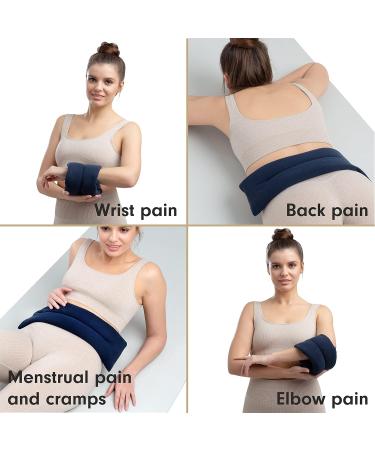 Zhu-Zhu Unscented Body Wrap - Microwavable Wheat Bag - Navy Fleece Heat Therapy Hot Pack - Microwave Heated Soothing Wheat Bags - Buy Online on GoSupps.com