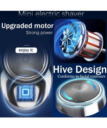 Mini Shaver Mini Electric Shaver Electric Razor for Men Mini Razor for Men USB Rechargeable Waterproof Portable Shavers Easy One-Button Wet and Dry Use Suitable for Home Car Travel(Black) 061 - Buy Online on GoSupps.com