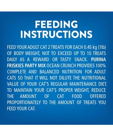 Friskies Party Mix Cat Treats Ocean Crunch with Real Ocean Whitefish - 454 g Cannister (1 Pack) 454 g (Pack of 1) - Buy Online on GoSupps.com