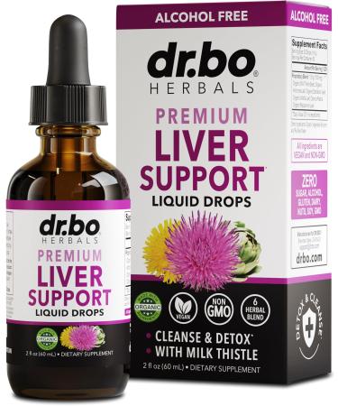 Liver Cleanse Detox & Repair Organic - Natural Liver Support Supplement Liquid Drops Milk Thistle Dandelion Chanca Piedra Extract Artichoke - Gallbladder Health Formula Supplements Liquid Drops 2oz