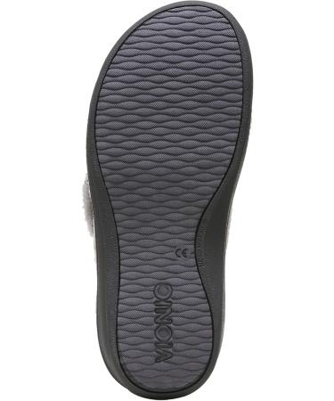 Vionic Women's Indulge Pauline Slipper - Comfortable Open Toe Spa Slippers with Arch Support & Three-Zone Comfort | Light Grey Size 9 Med - Ideal for Ladies - Buy Online on GoSupps.com