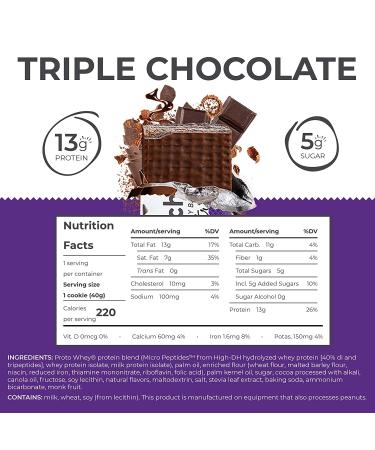 Power Crunch Triple Chocolate Protein Bars - High Protein Snack (12 Count, 1.4oz) - Buy Online on GoSupps.com
