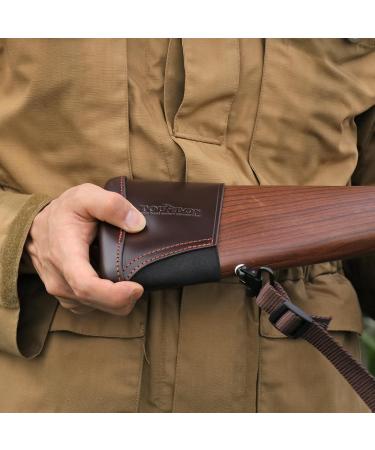 Buy Tourbon Hunting Genuine Leather Shotgun Stock Adjustable Recoil Pad - International Shipping Available - Buy Online on GoSupps.com