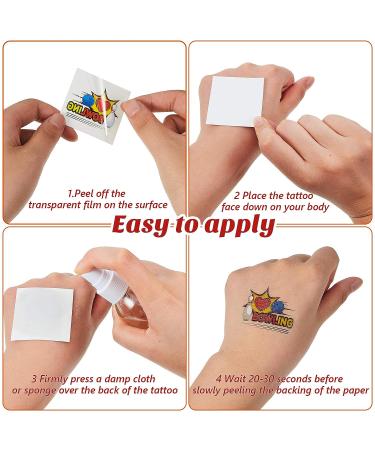 144pc Bowling Themed Waterproof Temporary Stickers - Party Decoration Supplies for Kids & Adults - 9 Styles - Buy Online on GoSupps.com