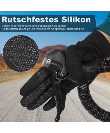 Lapulas Windproof Touchscreen Bicycle Gloves for Men & Women - Slipproof Sports Gloves for Jogging & Cycling - Warm Winter Gear - Buy Online on GoSupps.com