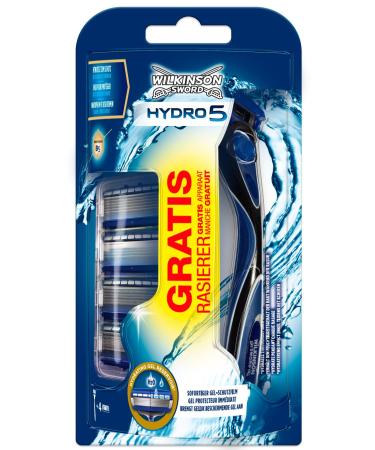 Wilkinson Sword Hydro 5 Value Pack Razor Blades with Men's Razor 4 pcs