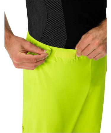 VAUDE Men's Moab Rain Pants - Neon Yellow | Lightweight Waterproof & Eco-Friendly Gear for Outdoor Adventures - Buy Online on GoSupps.com