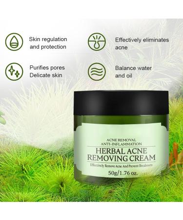 ARCHIDATE Acne Removing Face Cream Natural Formula Herbal Acne Cream for Oily Prone Combination Skin Reduce Pimples Blemishes Blackheads Clean and Purify Pores Control Oil Soothe & Calm Skin - Buy Online on GoSupps.com