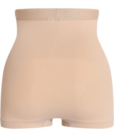 Corsinel Support Linen Boxer Shorts for Women | Stoma & Hernia Underpants | Maximum Support for Umbilical Scar & Inguinal Hernia | Reliable Protection in Beige - Buy Online on GoSupps.com