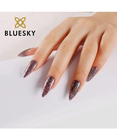 Bluesky Gel Nail Polish Generous Aw19 Pink Glitter Long Lasting Chip Resistant 10 ml (Requires Drying Under UV LED Lamp) - Buy Online on GoSupps.com