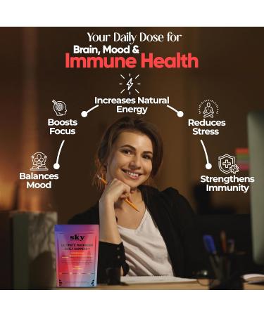 SKY NUTRITION Mushroom Gummies - 10-in-1 Adaptogenic Mushroom Supplement for Adults - Lions Mane, Reishi, Cordyceps, Chaga, Turkey Tail - Raspberry Flavored Vegan Gummies for Focus & Energy - 60 Ct. - Buy Online on GoSupps.com