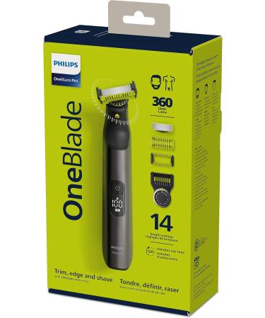 Philips OneBlade 360 Pro Wet & Dry Trim Edge & Shave with the 14 lengths Precision Comb & LED display QP6551/15 OneBlade Pro + - Buy Online on GoSupps.com