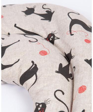 Organic Spelt Neck Pillow with Chambers | Cat-Mimi Grain & Heat Pillow for Ultimate Comfort - Buy Online on GoSupps.com