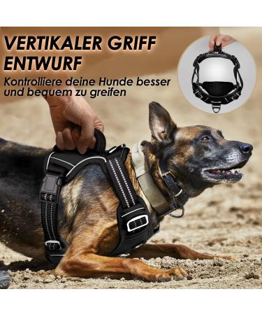 Eyin Adjustable Dog Harness for Small Dogs - Breathable Reflective Padded with Handle & Front Bracket - Perfect for Daily Training (Black Size S) - Buy Online on GoSupps.com
