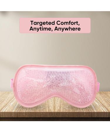 ASAB Cooling Eye Mask Gel Eye Mask with Soft Plush Double Sided Eye Mask for Puffy Eyes Reduces Headache Migraine Sinus Pain Reusable Cold Eye Mask for Hot Cold Use Ice Eye Mask for Dry Eyes (Pink) - Buy Online on GoSupps.com