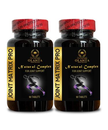 OLANTA TRADE SOLUTION Joint Matrix PRO Natural Complex - Support Joint Health for Men & Women Alfalfa Superfood Supplement with Vitamins Minerals Amino Acids - 2 Bottles 180 Tablets