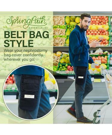 Nephrostomy Tube & Drainage Bag Cover (Black) - Comfortable Durable & Secure | International Shipping Available - Buy Online on GoSupps.com