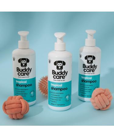 Tropical Dog Shampoo by BuddyCare - Deep Cleaning Aloe Vera Formula with Pro-Vitamin B5 - Refreshing Fragrance (500ml) - Ideal for International Shipping - Buy Online on GoSupps.com