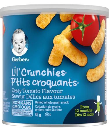 GERBER LIL CRUNCHIES Zesty Tomato Toddler Snacks 12+ months 42 g 6 Pack