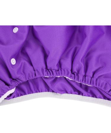 Washable Adult Diaper for Incontinence Care | Adjustable & Easy-Dry Pocket Cloth Diaper (Violet) - Buy Online on GoSupps.com