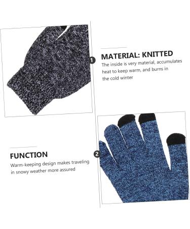 Buy Abaodam 6 Pairs Winter Riding Gloves | Touchscreen Cycling & Motorcycle Gloves for Men - Perfect for Christmas & Outdoor Activities - Buy Online on GoSupps.com