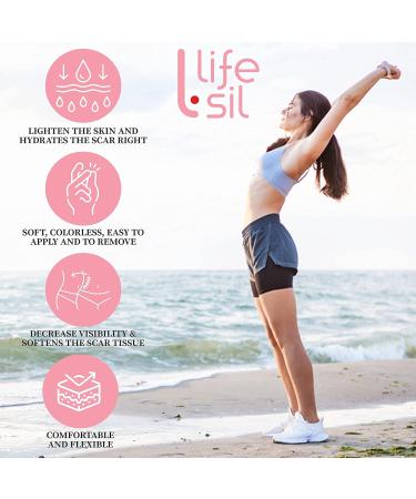 LifeSil Reusable Removal Treatment Gel Sheet for Skin Appearance - Pack of 4 Sheets (5.9x0.9 Inches) - Buy Online on GoSupps.com