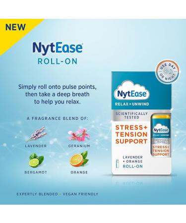 NytEase Roll-On 10ml - Stress and Tension Support with Jojoba Oil and Bergamot Lavender Blend - Buy Online on GoSupps.com