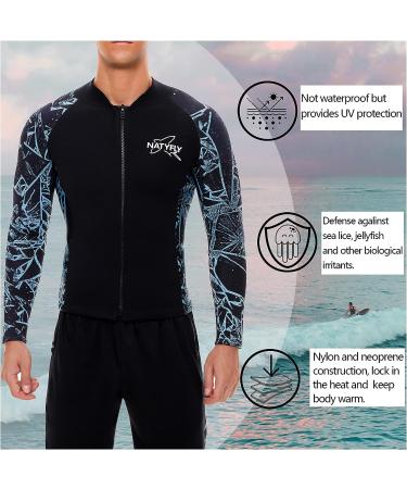 Wetsuit Top for Men and Women - 3/2mm Neoprene Jacket for Aquaerobics, Diving, and Cold Water - XX-Large - Buy Online on GoSupps.com