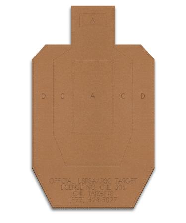 Official USPSA/IPSC Cardboard Targets Competition Torso Target Silhouette Shooting Target Rifles Handguns & Shotguns Cardboard Target 20 Target Pack USPSA