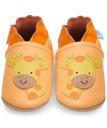 Baby Shoes with Soft Sole - Baby Girl Shoes - Baby Boy Shoes - Leather Toddler Shoes - Baby Walking Shoes 6-12 Months Jimmy Giraffe