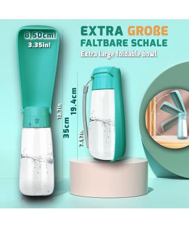 Shop the NEW 3 Series Dog Gift Set | 550ml Foldable Leak-Proof Drinking Bottle with Toothbrush & Pipe | Premium On-the-Go Solution for Dogs - Turquoise - Buy Online on GoSupps.com