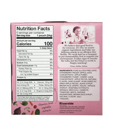 MADEGOOD Organic Strawberry Granola Minis - Healthy Snack, 4.25 OZ - Buy Online on GoSupps.com